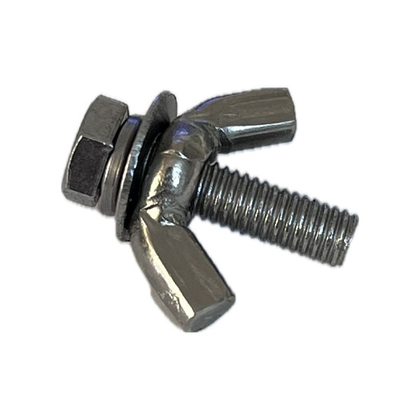 پیچ و مهره خروسکی استیل M5*20