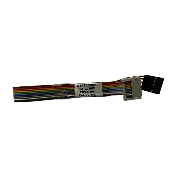 کابل فلت رنگی یک سر کانکتور آی دی سیIDC 2x5 (2.54 میلیمتر) طول 38 سانتیمتر و سر دیگر کانکتور 2*5 مادگی (آلمانی)