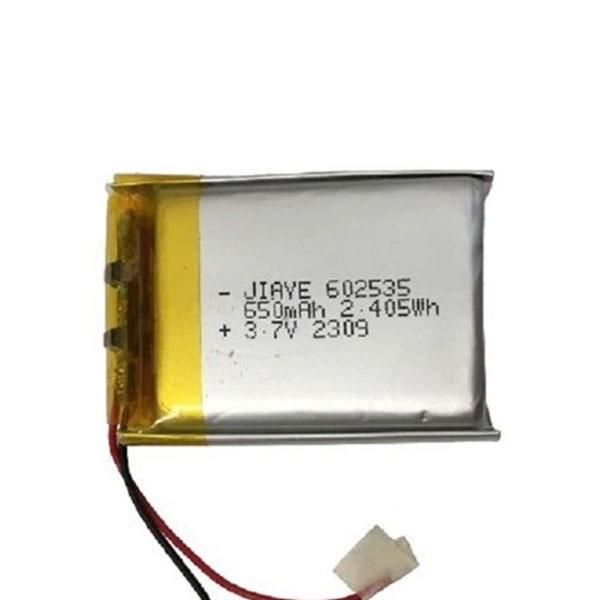 باطری لیتیوم 3.7 ولت 650 میلی آمپر مدل (JIAYE 602535)