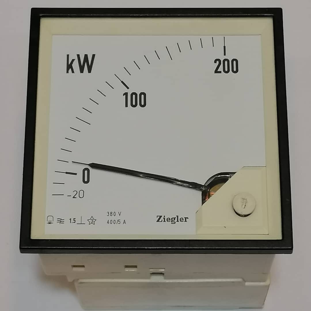 کیلو وات متر قاب 96 مارک ZIEGLER 400 ولت 5 آمپر Type