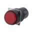 کلید خاموش روشن فشاری گرد چراغدار قرمز