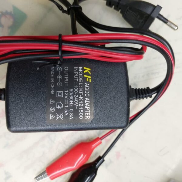 شارژر باتری موتور سیکلیت 12 ولت 1.5 آمپر مدل (KF121500)